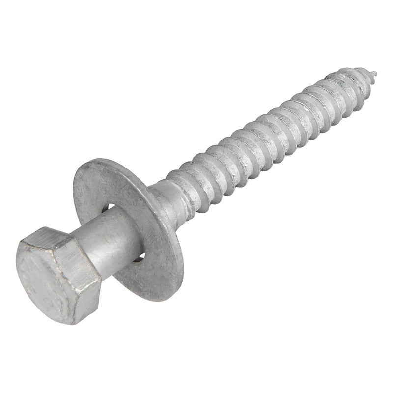 MAKERS BOLT 1/2 x 4 (25 Pack) Lag Screw Kit, 25 Screws and 25 washers, Hot Dip Galvanized, Meets ASME B18.2.1 Industrial/Commercial Grade by - Image 1